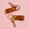 Personalised 'Any Message' Leather Keyring