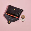 "Emily" Card + Coin Purse in Black