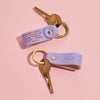 Personalised 'Any Message' Leather Keyring