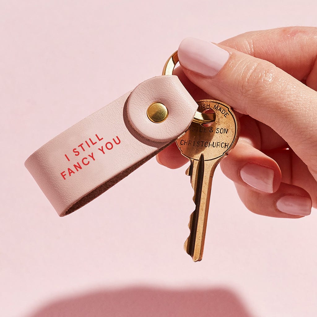 Personalised 'Any Message' Leather Keyring