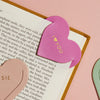 Personalised Leather Heart Bookmark