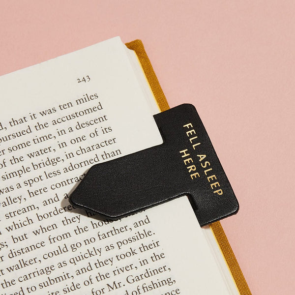 Personalised Leather Point Bookmark