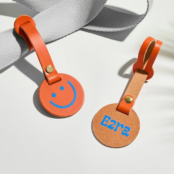 Personalised Smiley Face Bag Tag