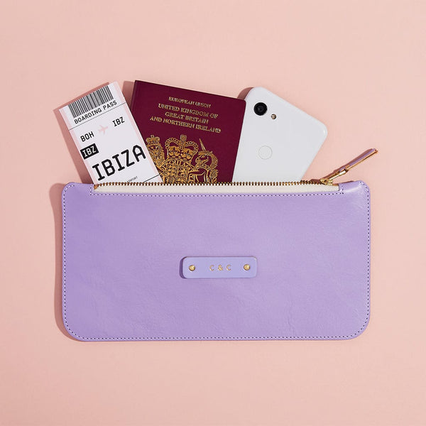 Personalised Zipped Passport Pouch