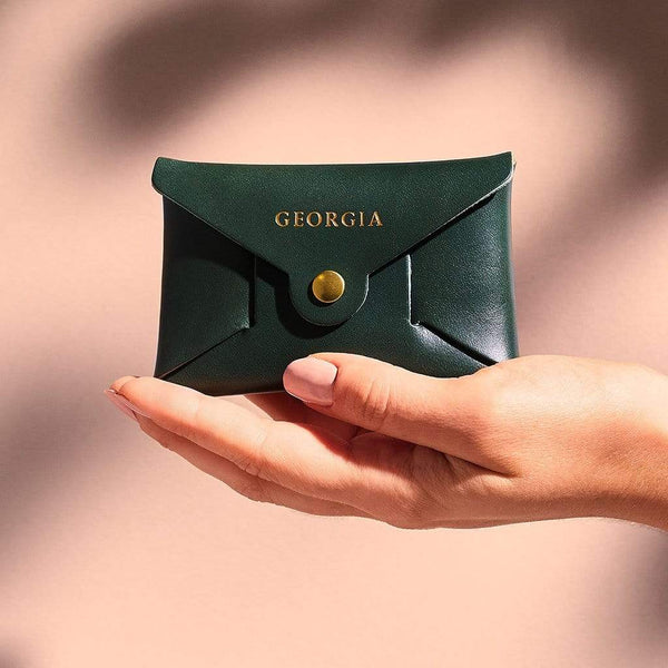 The Customizable Origami Mini Wallet Purse in Blue Imitation