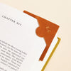 Personalised Leather Corner Bookmark sbri