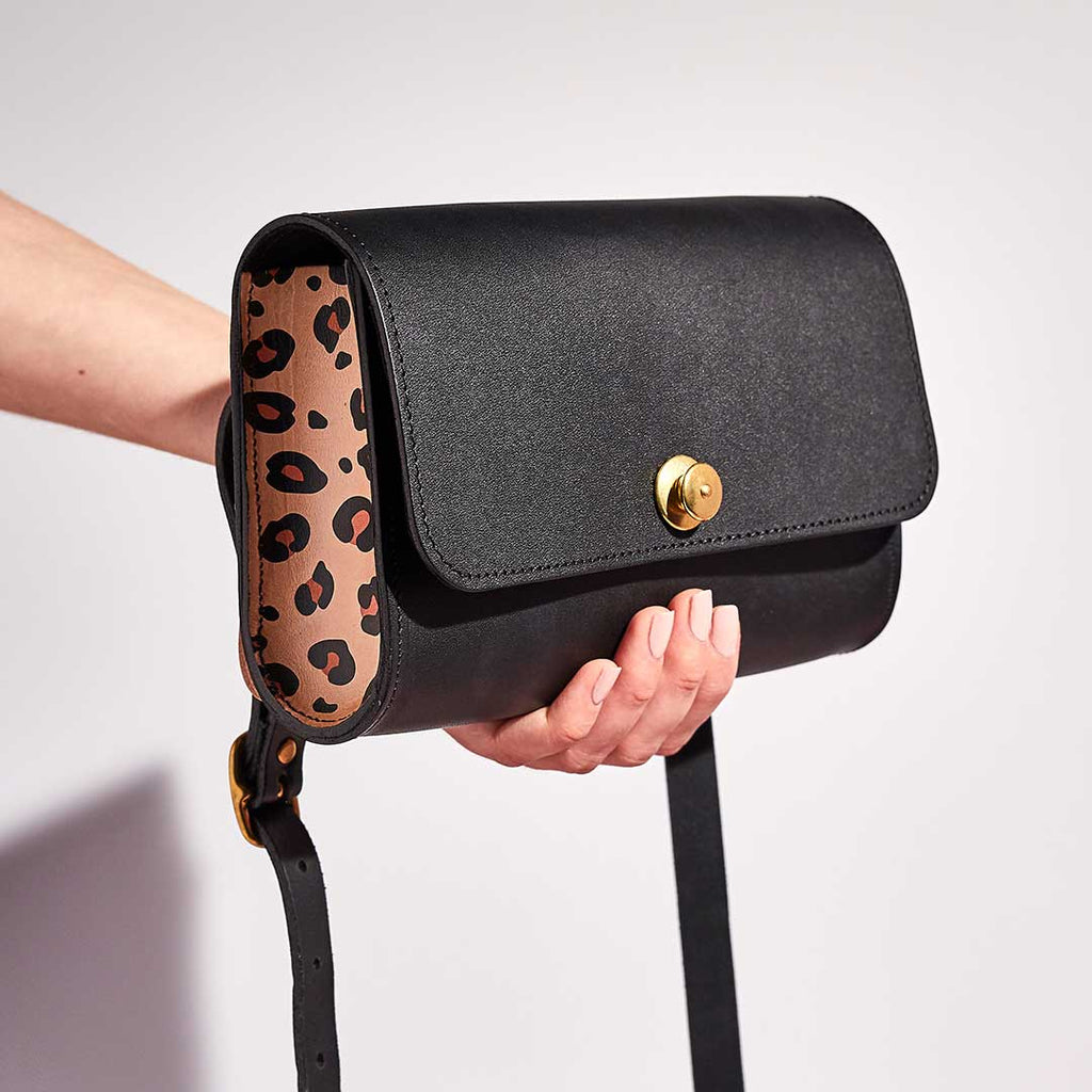 Personalised Leopard Print Cross Body Bag | Sbri